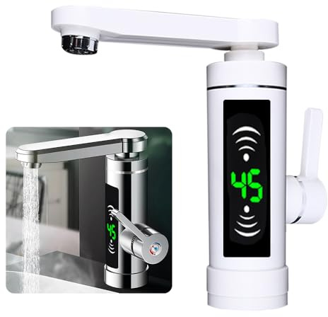 Robinet électrique avec chauffe-eau 220 V pour cuisine, jardin, salle de bain, caravane, camping, 3000 W, chauffe-eau intelligent, robinet avec chauffe-eau instantané, robinet d'eau chaude,