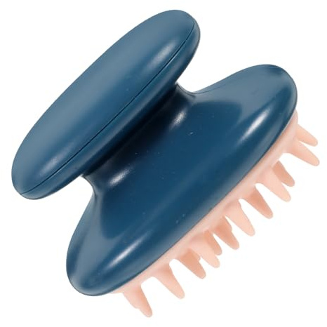 Silikon Haarreinigungsbürste Blau für Kopfhautmassage und Tiefenreinigung | Leicht und Tragbar, Silikon Ausführung, für Haarwäsche und Sanfte Reinigung, 1 Stück