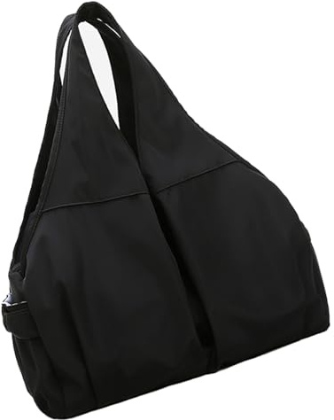 Damen-Sporttasche mit Schuhfach und Nassfach, Reise-Handtasche für Sport, Fitnessstudio, Handtaschen, Schwimmtasche, Farbe: Schwarz