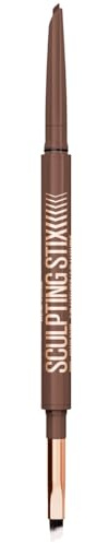 Maybelline New York - Eyeliner 2-en-1 - Avec Pinceau Biseauté et Pointe Précise 1,5 mm - Résistant à la Transpiration - Tenue Longue Durée 24H - Sculpting Stix - Teinte : 014 Mocha Contour