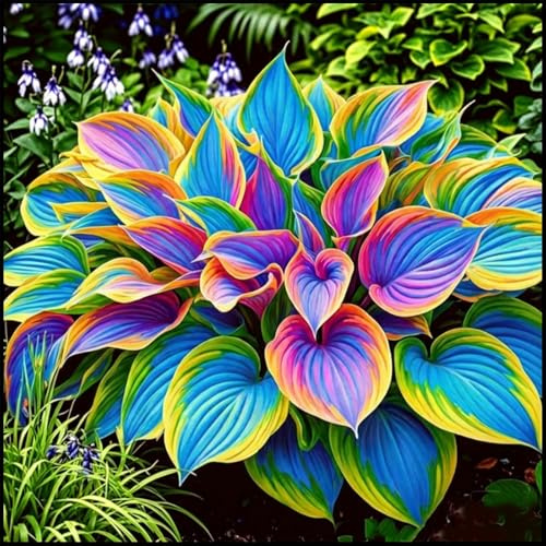 Hosta gigante - Grandi rizomi di Hosta che amano il fogliame e tollerano l'ombra - Decorazione di sfondo per l'ombra del giardino-10 PIECE-A