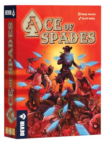 DEVIR Ace of Spades – Gioco di Carte Strategico con Meccaniche Poker, Solitario o Cooperativo, 1-2 Giocatori, 14+, Edizione in Lingua Italiana