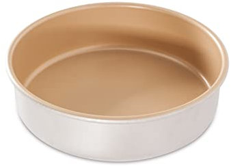 Nordic Ware 46950 Naturals Non-Stick 9 Round Cake Pan, Aluminium, 9 inches, Silver