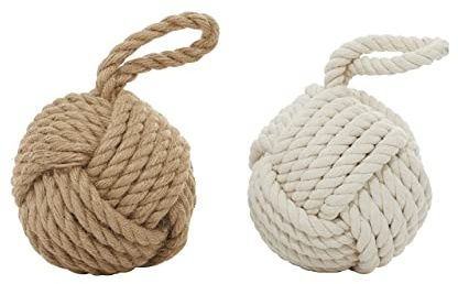 Deco 79 Seil, Türstopper, 2, sortiert, 14 von 17,8 cm (2 Stück)