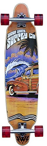Longboard Shaun White Patrol - ABEC 5 - Ahornholz Maple - Komplettboard 91,5 x 23 cm Skateboard, vom Weltmeister und Olympiasieger designed, entwickelt und getestet