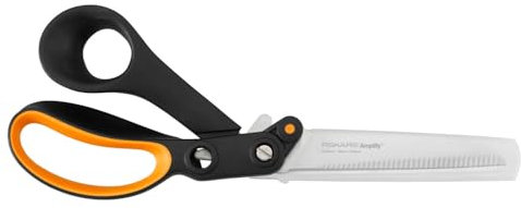 Fiskars 1020223 Amplify Ciseaux Bricolage, Noir/Orange, 24cm