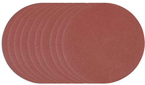 Dapetz ® Sanding Discs 300mm 10 Pc 120 Grit Hook & Loop Aluminium Oxide Round Sandpaper Disk Sand Sheets Sander Polishers and Backing for Quick Fitting