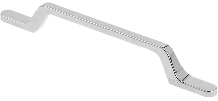 GTV - Möbelgriff FLAVIO - Griff Griffe Möbelgriffe - Bohrlochabstand 128 mm - Zamak - Chrom glänzend