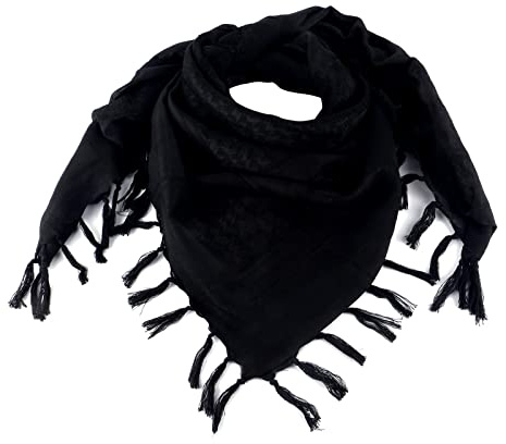 FOCUHUNTER Shemagh Schal Military Tactical Desert Keffiyeh Schal Head Neck Schal Baumwolle 43x43 Zoll Bunte arabische Schals Wrap mit Quaste für Männer & Frauen