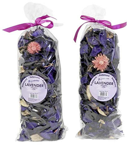 Lavender Potpourri – 2 Large Bags (8.4 oz Total) – Dried Petals for Bowl or Vase Filler, Long-Lasting Fragrance for Home, Gift, or Office