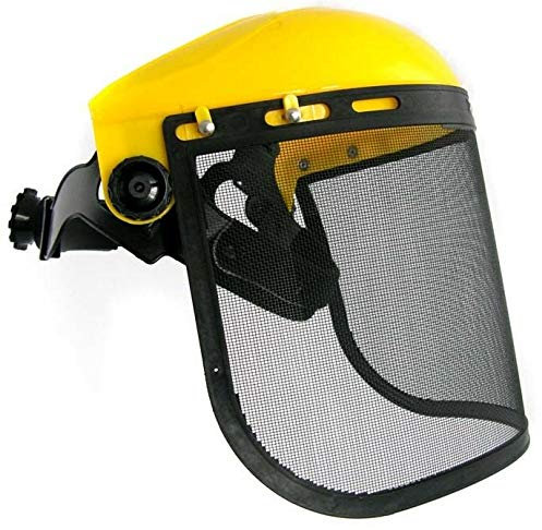 Protezione universale per il viso – Protezione con visiera a rete per decespugliatori e decespugliatori.