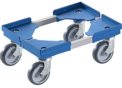 kaiserkraft | Profi-Fahrgestell | Hybrid | für Euroformat 400 x 300 mm | blau