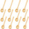 oupados 12 Piezas Cucharas Pequeñas de Madera Mini Cucharas de Madera 13 x 3CM para Sal, Especias, Azúcar, Miel, Té, Café y Fiesta
