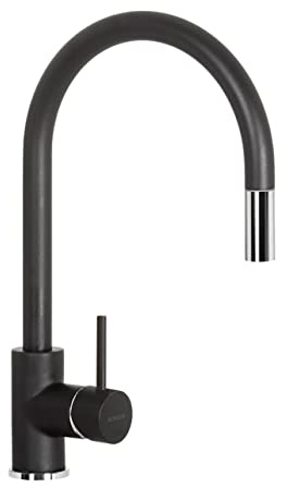 SCHOCK | Miscelatore Aquastar, Monocomando con Doccetta Estraibile, Colore Nero Assoluto, h394.5mm | Nero Assoluto, h394.5mm