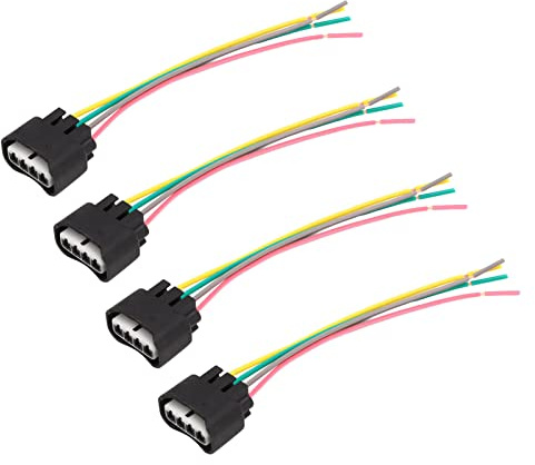 Kit cablaggio connettore a spirale bobina di accensione, installazione semplice 4 pezzi cablaggio spina bobina di accensione resistente all'usura per auto