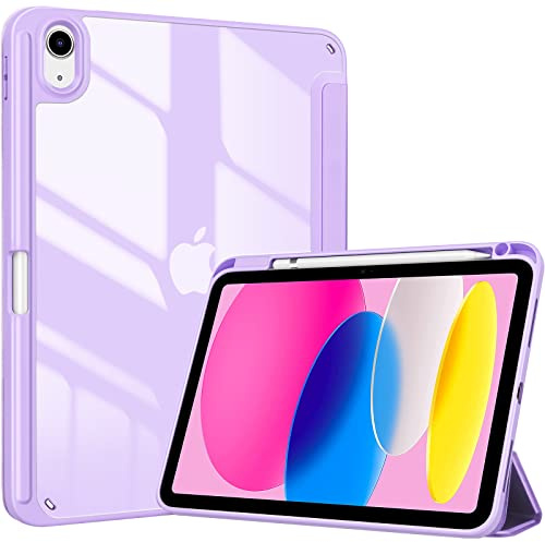 ProCase Cover iPad 11 Gen A16 11 Pollici 2025/iPad 10 Gen 10,9 Pollici 2022 | Custodia con Portapenna Auto Sonno/Veglia -Viola