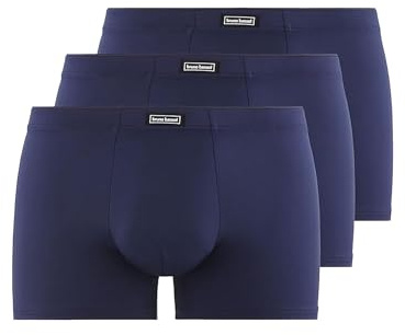 bruno banani Boxershorts Herren Soft Micro Mikrofaser - 3er Pack | Eng anliegende Mikrofaser, atmungsaktiv wie zweite Haut, Slim Fit ohne Kneifen, sportlich im 3er Set