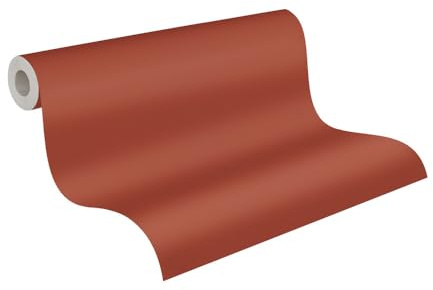 A.S. Création Tapete Rot - hochwertige einfarbige Vliestapete 395795 mit leichter Struktur - Wandtapete für verschiedene Wohnräume auf 10,05m x 0,53m - Made in Germany