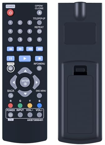 GOUYESHO AKB73896401 Ersatz Fernbedienung für LG Disc DVD Player BP250 BP135 BP240 BP300 BP335W BD640 BP135N BP135W BP145 BP155N BP200 BP325W BP335WN BP340 BP350 BP350N
