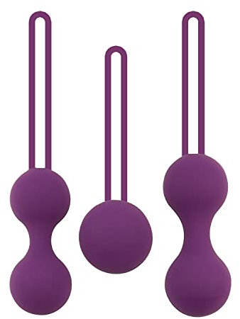 Bolas Chinas de Silicona, Bola Pélvica Bolas 3 en 1, Control de la Vejiga y Ejercicio del Suelo Pélvico para Mujeres, Morado