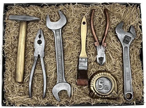 Großes Schokoladenwerkzeugset/Schokoladenwerkzeug/Geschenk für Papa/Geschenk für Opa/Geschenk/außergewöhnliches Geschenk/Werkzeuge aus Schokolade