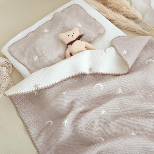 Domasvmd Bequeme Kinderbettdecke, bequeme Baumwolldecke, Herbst und Winter, Babydecken, multifunktional, Kinderbett-Zubehör, Babydecke