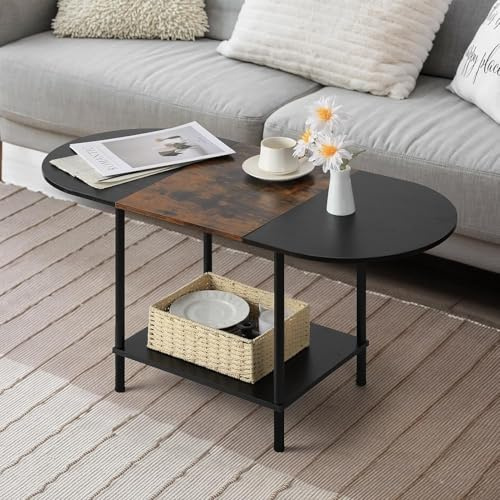 Nandae Mesa de Centro,Mesa de té de Madera para Espacios pequeños, Mesas de Centro de Comedor pequeñas, Mesa Auxiliar Moderna para el hogar,Sala de Estar,Oficina