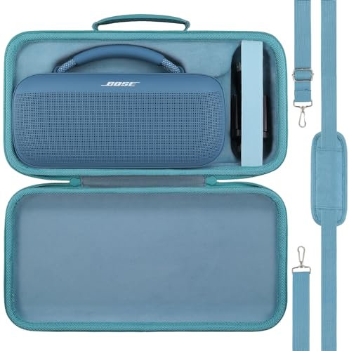 co2CREA Duro Viajar Caja Estuche Funda para Altavoz Bluetooth Bose SoundLink MAX portátil (Funda Solo,Case Only)