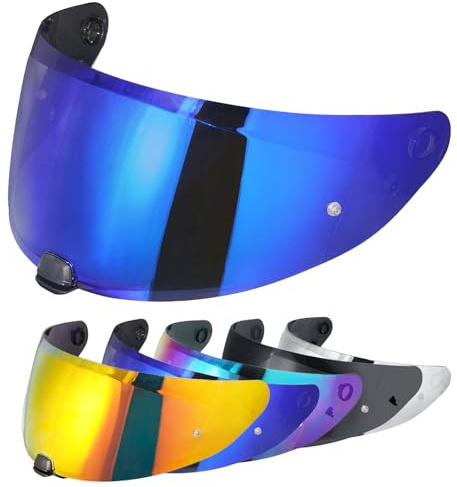 VCOROS Visier Helm für i70 i10 HJ-31 Motorradhelm Visier | Motorrad Windschutz Helm Objektiv Visier,Vollgesichts Helmlinsenvisier Motorradhelm Zube