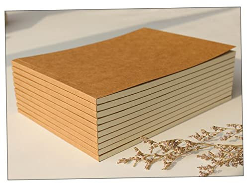NAMOARLY Leeres Notizbuch Tagebuch Papier Skizzenbuch für Erwachsene und Kinder mit Tasche Retro & Stil