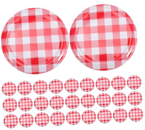 Ciieeo 80pcs Wide Mouth Jar Lids Glass Mason Jar Covers Vacuum Seal Canning Lids for Kitchen Storage and Accessories