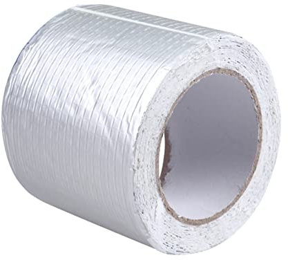 TOKIDNY Wasserdichtes Butylkautschukband Einfaches Reparaturband Für Dachschwellenrohrleitungen Silber Aus Aluminiumfolie Butylkautschuk Und Papiermaterialien Hohe Viskosität Gute