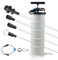 Zoomtools 6.5L Vakuum Manuell/Pneumatisch Ölabsauggerät Ölwechselpumpe Absaugpumpe Flüssigkeitsabsaugpumpe mit 5 Schläuchen (Manuell & pneumatisch)