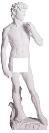 Mqnnfc Escultura de Resina de David, Adorno de Mesa Vintage Europeo, Estatua del Cuerpo de David de Miguel Ángel, for Sala de Estar, Dormitorio, Sala de Estudio, Oficina, recepción de Hotel(Large)