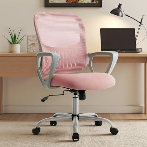 Sweetcrispy Home Office Chair, Mesh Office Chair, Lumbar Support