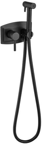Kit Doccetta per WC e Bidet in Ottone, Miscelatore Bidet ad Acqua Calda e Fredda, Bidet Portatile con 2 modalità, Spruzzatore per Bidet con 1.5 M Tubo Flessibile e Supporto