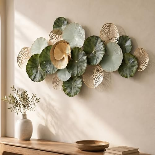 Blissio 3D Groß Wanddeko Wohnzimmer – Flexibel Aufhängbar