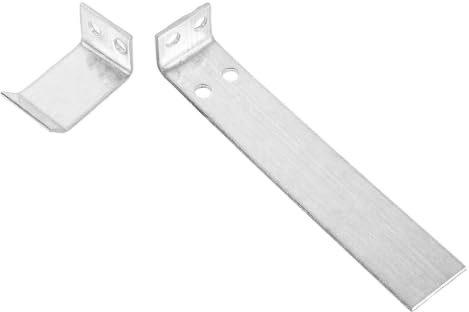 PERSELOSO 2pcs Garage Door Metal Limiter Stopper Bracket for Roller Shutter Iron Material with Stable Limit Stop and Noise Minimizing Features, Compatible with Household Garages