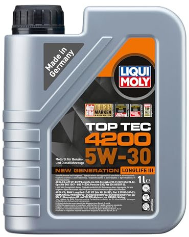 LIQUI MOLY Top Tec 4200 5W-30 New Generation | 1 L | Synthesis technology motor oil | SKU: 8972