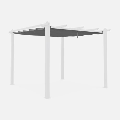 Alice's Garden - Toile de Toit Grise pour tonnelle 3x3m Condate - Toile de Rechange pergola. Toile de Remplacement