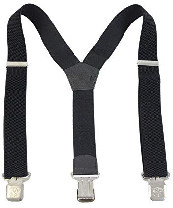 Leoodo Hosenträger Herren Damen Breit Y-Form für Arbeitshosen Skihose Motoradhose Fest lustig mit 3er Starken Clips und verschiedenen Motiven