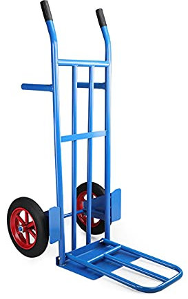 Carrelli a Mano HUA Carrello A Mano Pesante in Acciaio, Carrelli per Trasporto Merci, Carico di Grande capacità 300 kg con Ruote Gonfiabili E Ruote Piene, 4 Stili (Color : Style2)