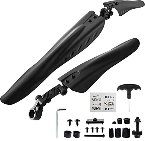 Fahrrad-Schutzblech-Set, Fahrrad-Schutzbleche, tragbar, verstellbar, für vorne und hinten, für MTB, Mountainbike, Rennrad, Mountainbike, 61 cm, 66 cm, 69,8 cm