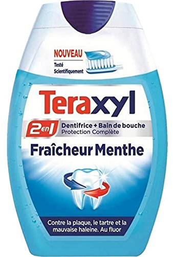 Teraxyl Tandkräm 2in1 friskhet mynta 75 ml (set med 4 st