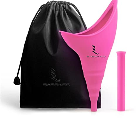 Dispositivo di minzione femminile, riutilizzabile, in silicone, per orinatoio femminile, per orinatoio femminile, orinatoio portatile, per donne in piedi fino a pipì, all'aperto, viaggi,