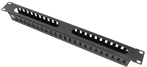 UKCOCO Sistema De Gestión De Cables Organizador De Cables para Rack 19 Pulgadas