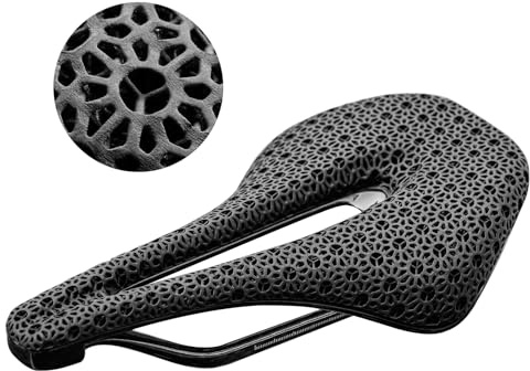 ROCKBROS Racercykelsadel Cykelsadel 3D-tryck kol-cykelsadlar ultralätt andningsbar stötdämpande ergonomisk cykelsits för vägcykel MTB BMX kvinnor och män svart