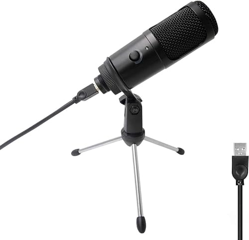 ELzEy Kit microfono a condensatore, microfono da studio vocale for streaming multimediale, voice over, giochi, home studio