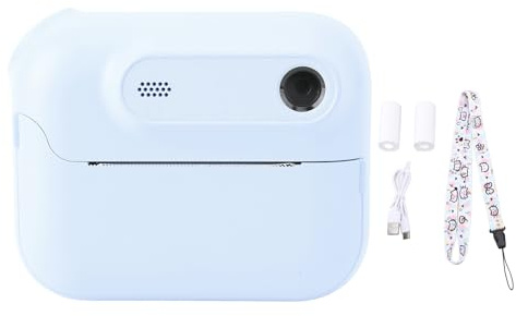 Fotocamera Digitale Stampata Istantanea, Fotocamera di Stampa Istantanea da 48 MP per Bambini, Videocamera Digitale da 1080p, Fotocamera Istantanea con Funzioni di Gioco MP3,