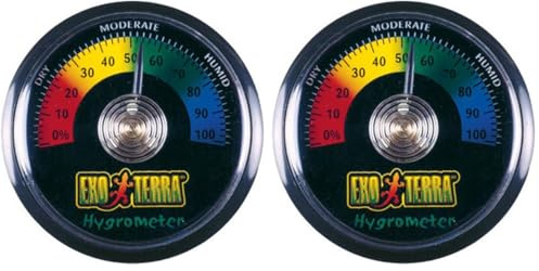 Exoterra Hygromètre à Aiguille pour Reptiles et Amphibiens (Lot de 2)